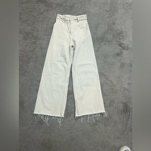 Zara marine jeans white super high rise